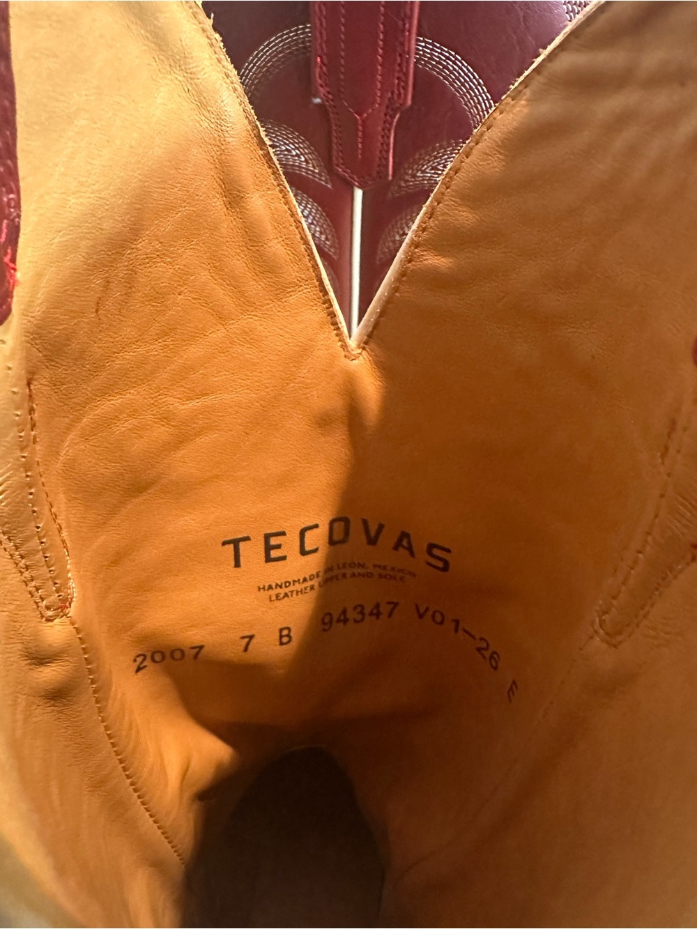 Tecovas—The Annie—Scarlett Leather Western Cowboy Boots - Picture 6 of 7